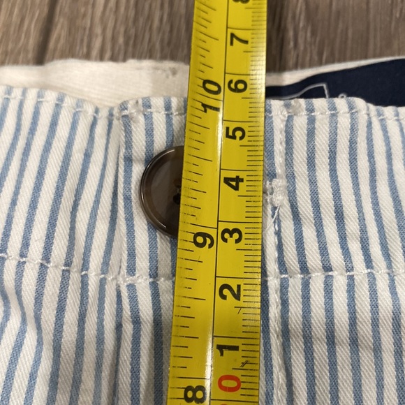 NWOT GAP Blue White Striped Cropped Pants Sz 8 - Picture 14 of 16